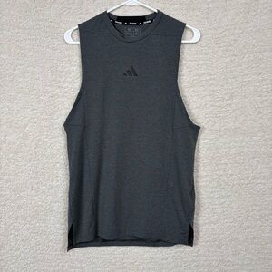 Adidas Tank Mens‎ XS Gray D4T Tank Sleeveless Training Shirt